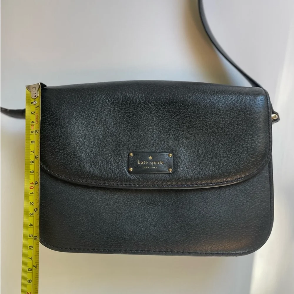Kate Spade Black Adelaide Grove Street Black Leather Crossbody Shoulder Bag